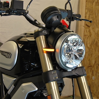 New Rage Cycles (NRC) Front Turn Signals for the Ducati Scrambler 1100 New Rage Cycles (NRC) Front Turn Signals for the Ducati Scrambler 1100